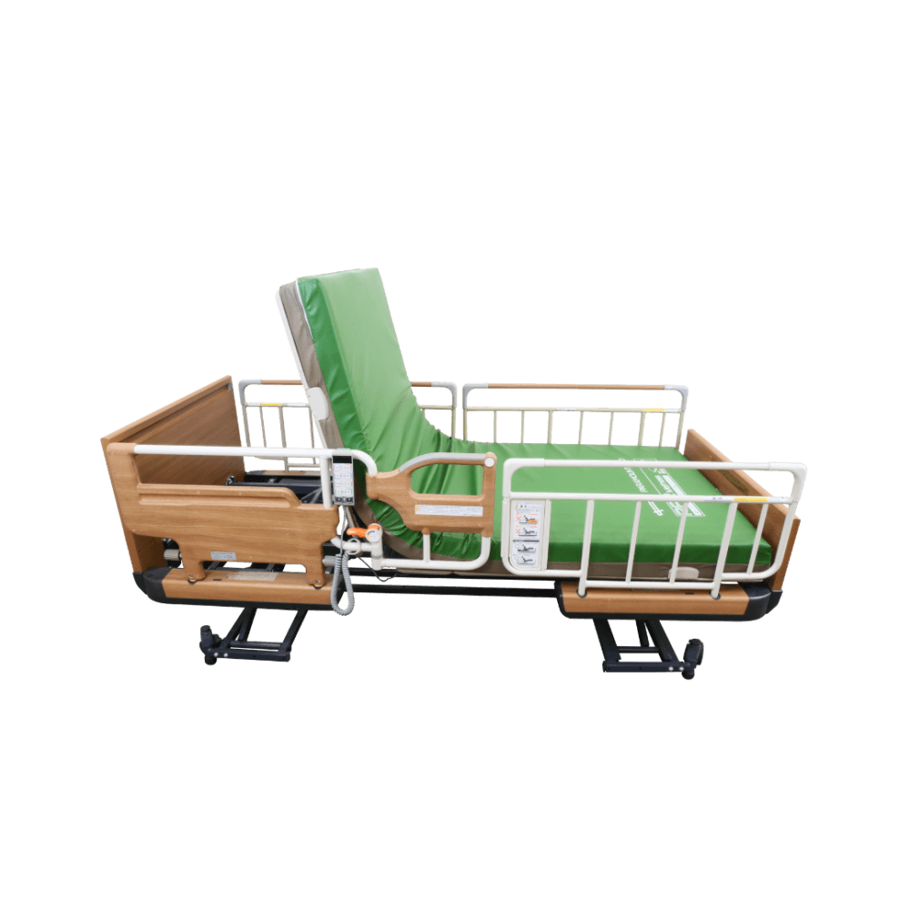 เตียงผู้ป่วยไฟฟ้า PARAMOUNT BED รุ่น Rakusho Z สีไม้ พร้อมที่นอน รุ่น RPR Mattress_3